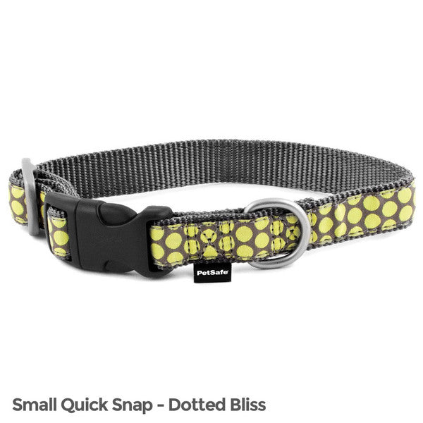 PetSafe Fido Finery Quick Snap Collar (Small, Dotted Bliss) - MyriadMart