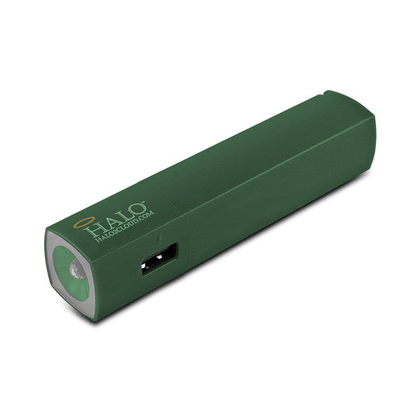 Halo Pocket Power Starlight 3000mAh Power Bank with Flash Light, Green