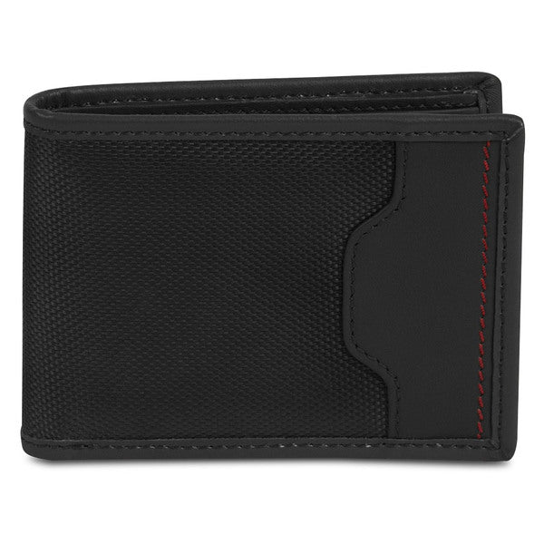 Travelon Safe ID Hack-Proof Accent Billfold Wallet With RFID Protection, Black