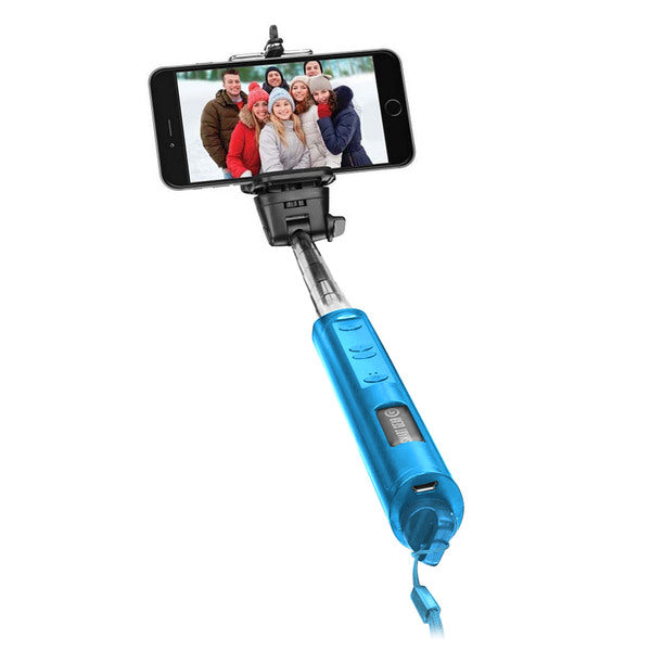 Smart Gear 40 Bluetooth Telescoping Extendable Monopod Selfie Stick, Blue