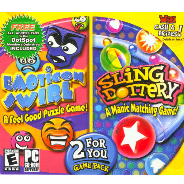 Emoticon Swirl & Sling Dottery - 2 For You Game Pack