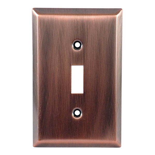 GE 57331 Single Switch Wall Plate, Copper Finish