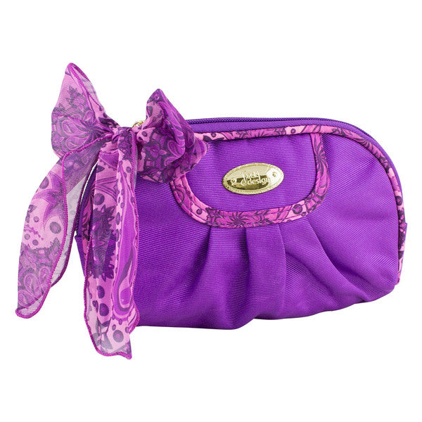 Jacki Design Summer Bliss Round Cosmetic Bag, Purple