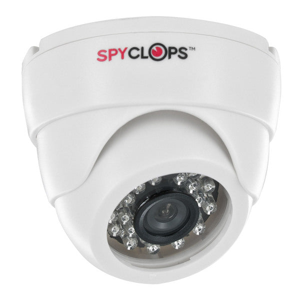 Spyclops SPY-MINIDOMEW2P CCTV Indoor Dome Style Security Camera, White
