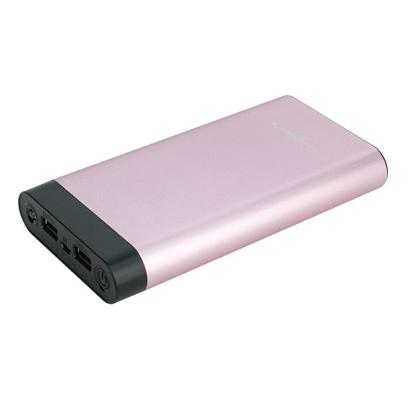 InstaCHARGE 16000mAh Dual USB Power Bank Portable Battery Charger Rose Gold