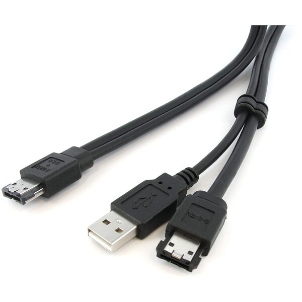 StarTech 3 ft eSATA and USB A to Power eSATA Cable - M/M